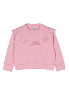 Il Gufo sweat en coton à volants - Rose