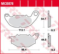 TRW Remblokken, en remschoenen voor de moto, MCB878SRQ Sinter Track Racing