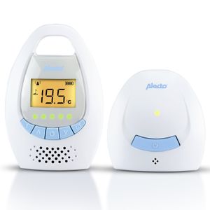 Alecto DBX-20 - Digitale babyfoon met display, wit/blauw