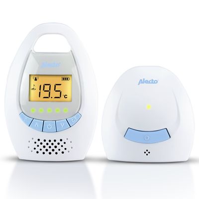Alecto DBX-20 - Digitale babyfoon met display, wit/blauw
