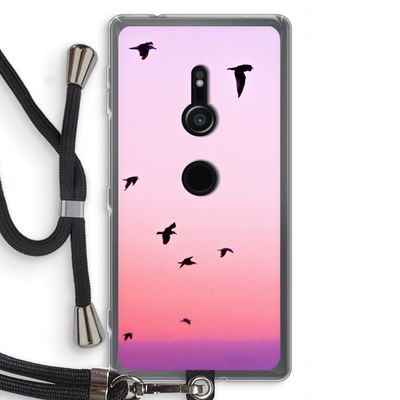 Fly away: Sony Xperia XZ2 Transparant Hoesje met koord