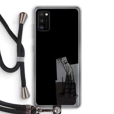 Musketon Painter: Samsung Galaxy A41 Transparant Hoesje met koord
