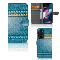 Motorola Edge 30 Pro Wallet Case met Pasjes Jeans