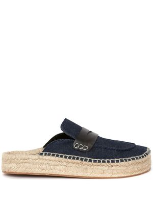 JW Anderson mules à semelle tressée - Bleu