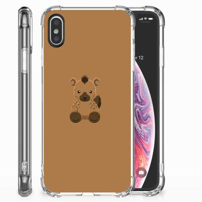 Apple iPhone X | Xs Stevig | Bumper Hoesje | Baby Hyena