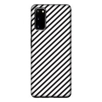 Strepen zwart-wit: Samsung Galaxy S20 Tough Case