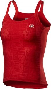 Castelli Promessa Jaquard Bavette SL top rood dames L