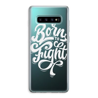 Born to Fight: Samsung Galaxy S10 Plus Transparant Hoesje