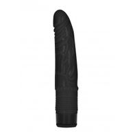 8 Inch Slight Realistic Dildo Vibe - Black - thumbnail