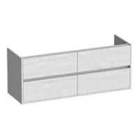 Brauer Adore - Onderkast - 140 cm - met 4 Softclose Lades Greeploos en 2 Sifon Uitsparingen - Forest Seashell