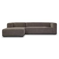 Anli-Style Tower living Glasgow 2,5-seater AR + Chaise Lounge L Grey