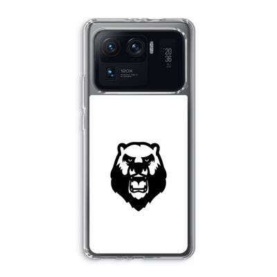 Angry Bear (white): Xiaomi Mi 11 Ultra Transparant Hoesje