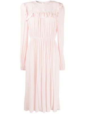 Philosophy Di Lorenzo Serafini robe mi-longue à empiècements en dentelle - Rose