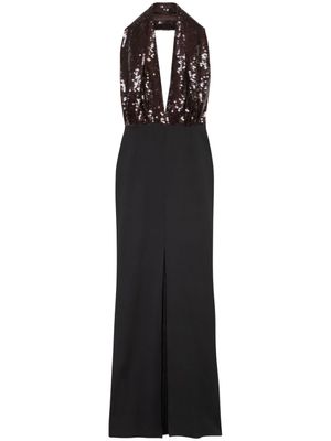 16Arlington robe ornée de sequins à dos-nu - Marron