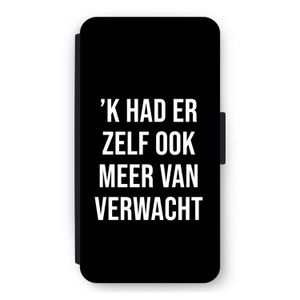 Meer verwacht - Zwart: iPhone 12 mini Flip Hoesje