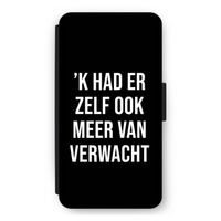 Meer verwacht - Zwart: iPhone 12 mini Flip Hoesje