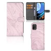 Xiaomi Redmi 9T | Poco M3 | Bookcase | Marble Pink - Origineel Cadeau Vriendin