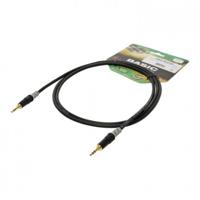 Sommer Cable HBA-3S-0060 Jackplug Audio Aansluitkabel [1x Jackplug male 3,5 mm - 1x Jackplug male 3,5 mm] 0.60 m Zwart