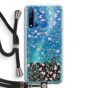 Sierlijke bloemen: Huawei P20 Lite (2019) Transparant Hoesje met koord