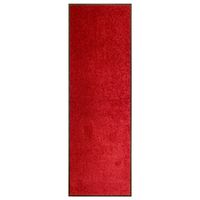 vidaXL Deurmat wasbaar 60x180 cm rood - thumbnail