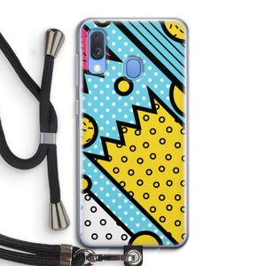 Pop Art #1: Samsung Galaxy A40 Transparant Hoesje met koord