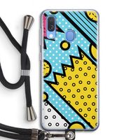 Pop Art #1: Samsung Galaxy A40 Transparant Hoesje met koord
