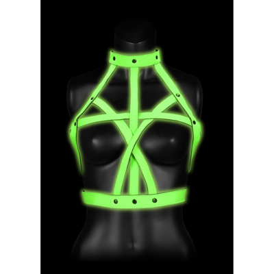 Ouch! by Shots BH Harnas - Gloeiende in het Donker - S/M
