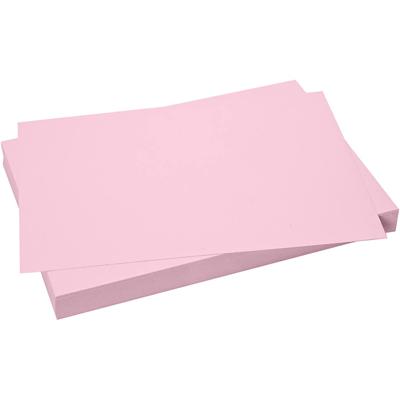 Creativ Company Karton, vel 50x70 cm, afm 50x70 cm, 270 gr, lichtroze, 100 vel/ 1 doos