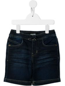 Molo short en jean à patch logo - Bleu