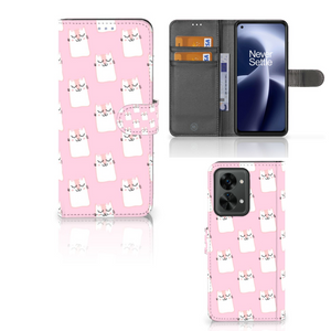 OnePlus Nord 2T Telefoonhoesje met Pasjes Sleeping Cats