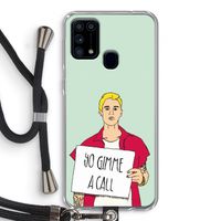 Gimme a call: Samsung Galaxy M31 Transparant Hoesje met koord