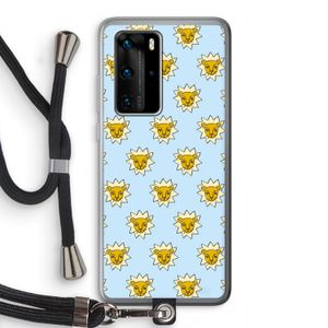 Leeuwenkoppen: Huawei P40 Pro Transparant Hoesje met koord
