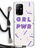 GRL PWR: Oppo A94 5G Transparant Hoesje met koord