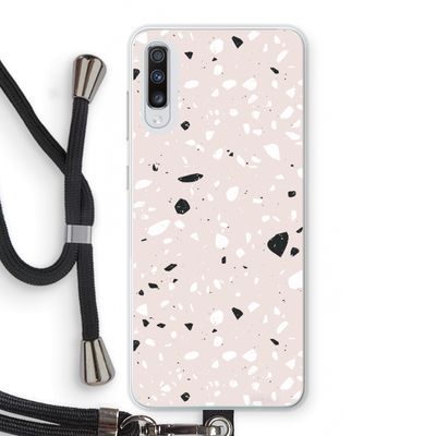 Terrazzo N°20: Samsung Galaxy A70 Transparant Hoesje met koord