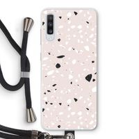 Terrazzo N°20: Samsung Galaxy A70 Transparant Hoesje met koord