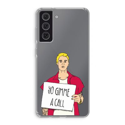 Gimme a call: Samsung Galaxy S21 FE Transparant Hoesje