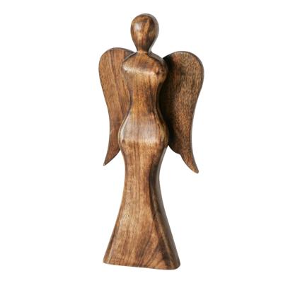 Boltze Home figuur engel hout 16x35cm