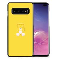 Samsung Galaxy S10+ | Bumper Hoesje | Baby Leopard