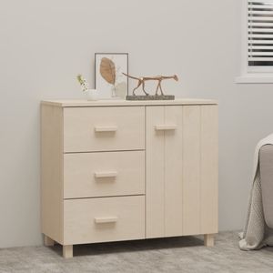 Dressoir 90x40x80 cm massief grenenhout honingbruin