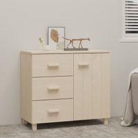 Dressoir 90x40x80 cm massief grenenhout honingbruin