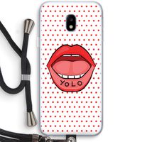 Yolo Denise: Samsung Galaxy J3 (2017) Transparant Hoesje met koord