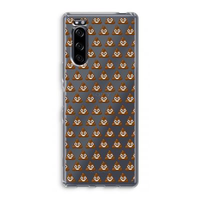 Poop emoji: Sony Xperia 5 Transparant Hoesje