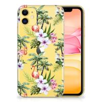 Apple iPhone 11 | TPU Hoesje | Flamingo Palms