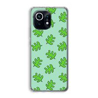Groene blaadjes: Xiaomi Mi 11 Transparant Hoesje