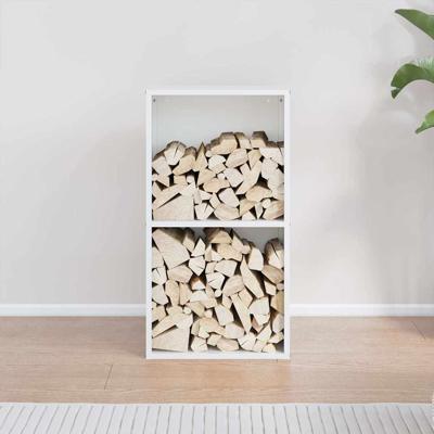 Brandhoutrek 40x30x75 cm koudgewalst staal wit
