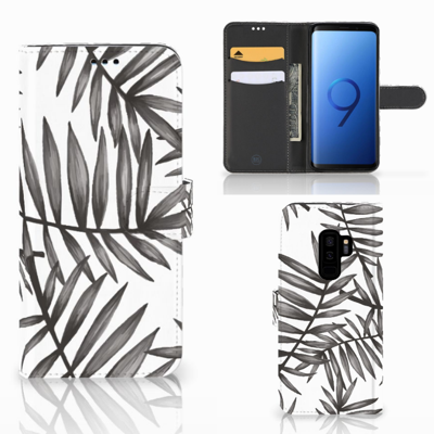 Samsung Galaxy S9 Plus Hoesje Leaves Grey Samsung Galaxy S9 Plus Hoesje Leaves Grey