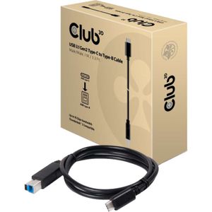 Club 3D USB-C 3.1 Gen2 > USB-B M/M kabel 1 meter