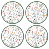 Moderne onderzetters Dunne minimalistische tuinbloemen Moderne onderzetters Dunne minimalistische tuinbloemen