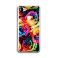 Neon bloemen: Google Pixel 3 Transparant Hoesje