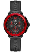 Horlogeband Tag Heuer CAU1117 / FT6024 Rubber Zwart 20mm